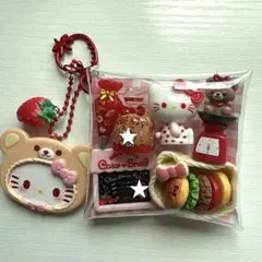 ★ガチャ詰めポーチ★ねこちゃん バスケット バーガー