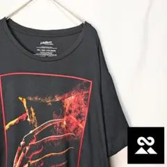 エルム街の悪夢　00’sUS　映画Tシャツ　フレディ　オーバーサイズ　ブラック