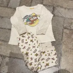 おさるのジョージ　Curious George キルト長袖パジャマセット
