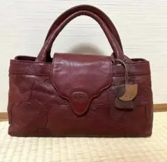 イビザ　パッチワーク　ハンドバッグ　チャームつき　美品