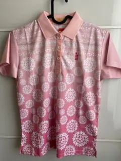 新品タグ GOSEN ゲームシャツ ガーリー レース リボン ピンク Sサイズ