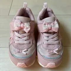 LUVRUSH ★ moonstar 16.5 ピンク　リボン　スニーカー