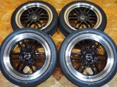 メッシュ ブラックポリッシュ 165/50R16 6J+43 軽四 カスタム メッシュ ブラックポリッシュ 165/50R16 6J+43 軽四 カスタム - メルカリ