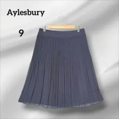 アリスバリー　東京スタイル　プリーツスカート ひざ丈　ネイビー　9