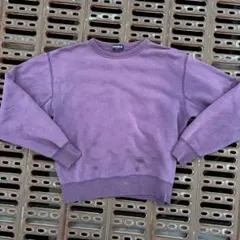 OLD UNIQLO 90s 紺タグ スウェット 紫 鬼フェード 短丈