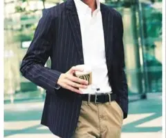 新品 未使用 メンズ ジャケット メンズ テーラードジャケット ストライプ