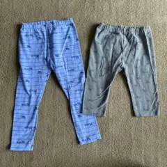 30 UNIQLOパンツ 100cm 青とグリーン2枚セット