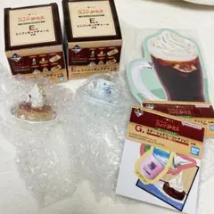 コメダ珈琲店E賞ミニチュアフィギュアチャーム2種　シロノワール　コーヒーカップ