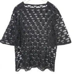 【美品】RADIATE ラディエイト 総レース トップス ブラック M