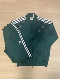 adidas グリーンジャージセット
