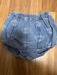 い*ご様 ヒスミニ♡デニムカボパン♡総柄カバーパンツ♡オーバーパンツ