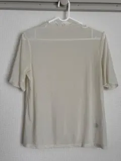 【期間限定値下げ中‼️】 GU 半袖トップス　シースルー　 S クリーム色　美品