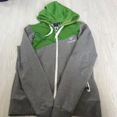numtel フード付き ジャンパー グレーとグリーン