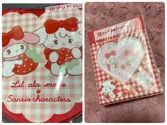 Lilala mode×サンリオ当りくじ⑫カード収納ファイル赤 ⑯マット ハート