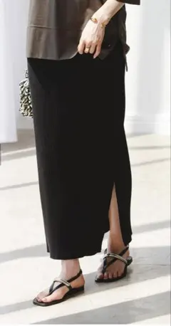 NOBLE/トタンテレコタイトスカート/ブラック/黒/38