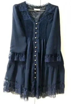 【未使用】AG by aquagirl フレア　レース ワンピース　Lサイズ