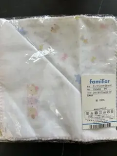 【新品未使用】familiar ガーゼハンカチセット 約32cm