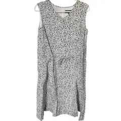 UNTITLED アンタイトル 総柄Vネックワンピース Mサイズ