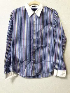 ralph lauren ストライプシャツ　マルチカラー