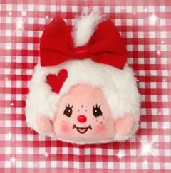 希少☆レア☆平成モンチッチ♡BIGRibbon♡ポーチ型パスケース♡リール 