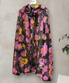 新品✨NON TOKYO♥プリントメッシュプルオーバー＆スカーフ