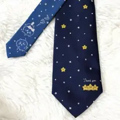 【新品】ちいかわ　ネクタイ　流れ星　ネイビー　ビジネスのサムネイル