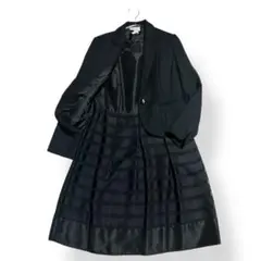 美品★EMMAJAMES ワンピーススーツ セットアップ セレモニー ボーダー