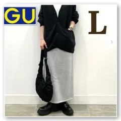 GU gu ジーユー ヘビーウェイトスウェットナロースカート 357985