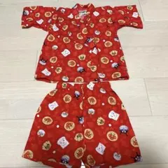 【美品】アンパンマン 甚平上下セット 95cm キッズ　子供　ベビー