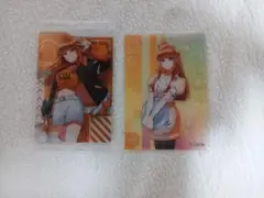 カラフルピーチ/えと/まとめ/ウエハース第2弾等身/ダイナークリアカード等身