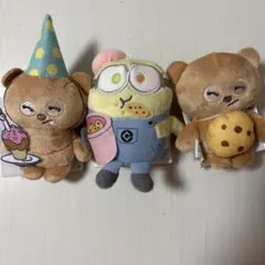 ミニオン Bob & Tim ぬいぐるみ 3点セット
