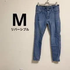 美品✨ライトブルースキニーデニム　【M】リバーシブル