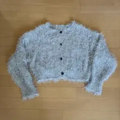 前後ろ両方で着れる　長袖カーディガン