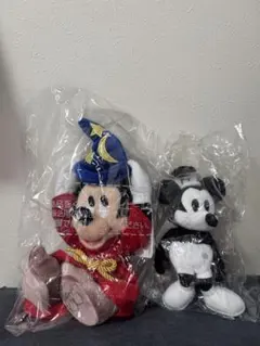 Disney100 ぬいぐるみS　ミッキー　蒸気船ウィリー　セット　未開封