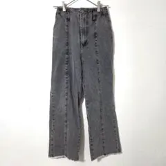 ⭐️美品⭐️コロニー センターシーム ストレート デニム カットオフ モノトーンのサムネイル