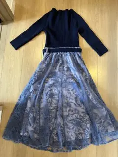 ■ Rirandture 花柄レースチュール　ドッキングワンピース　1