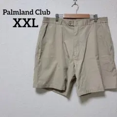 美品✨パームランドクラブ【38】無地 ハーフパンツ ストレート 茶のサムネイル