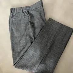 グレー系チェック スラックス