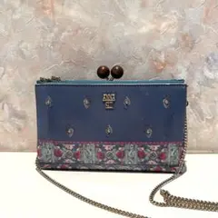 【ANNASUI】カレイドスコープがま口 3ポケット 2WAY ポシェットポーチ