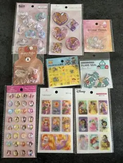 セリア　シールまとめ売り　9枚