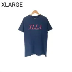 XLARGE　Tシャツ　プリント　アメリカ　ストリート　デカロゴ　丸首　半袖　M