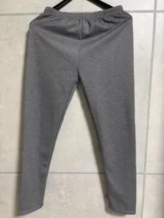 レディース 裏起毛レギンス スパッツ グレー L〜LL 冷え対策