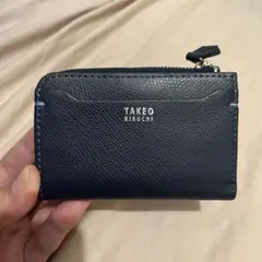 TAKEO KIKUCHI ネイビー キーケース