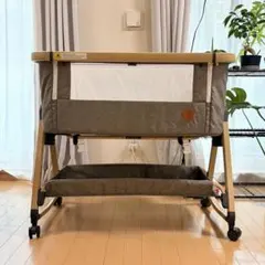 HZDMJ ベビーベッド 2025 グレー (冷感敷きパッド2枚付き)のサムネイル