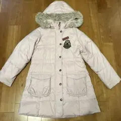 メゾピアノ ダウンコート ファーフード付き ピンク　140