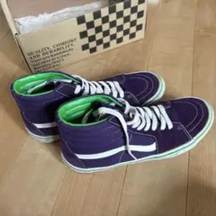 VANSパープル ハイカットスニーカー