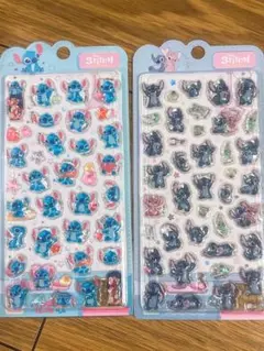 ライセンス！スティッチ ボンボンドロップシール2枚セット