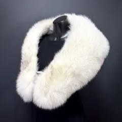 【美淡】SAGA FOX サガフォックス ショール ブルーフォックス 白珠 品格