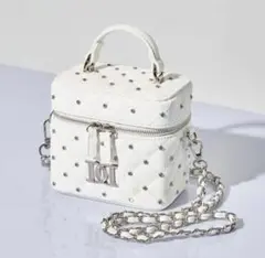 Darich ダーリッチ キルティングスクエアミニバッグ ビジュー