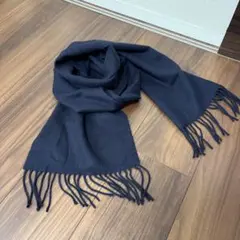 マフラー カシミヤ 100% ネイビー UNIQLO